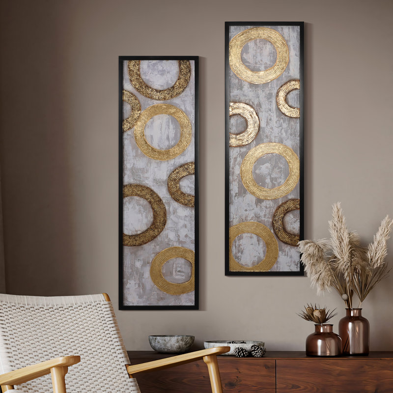 Modern Abstract Wall Art on Metal