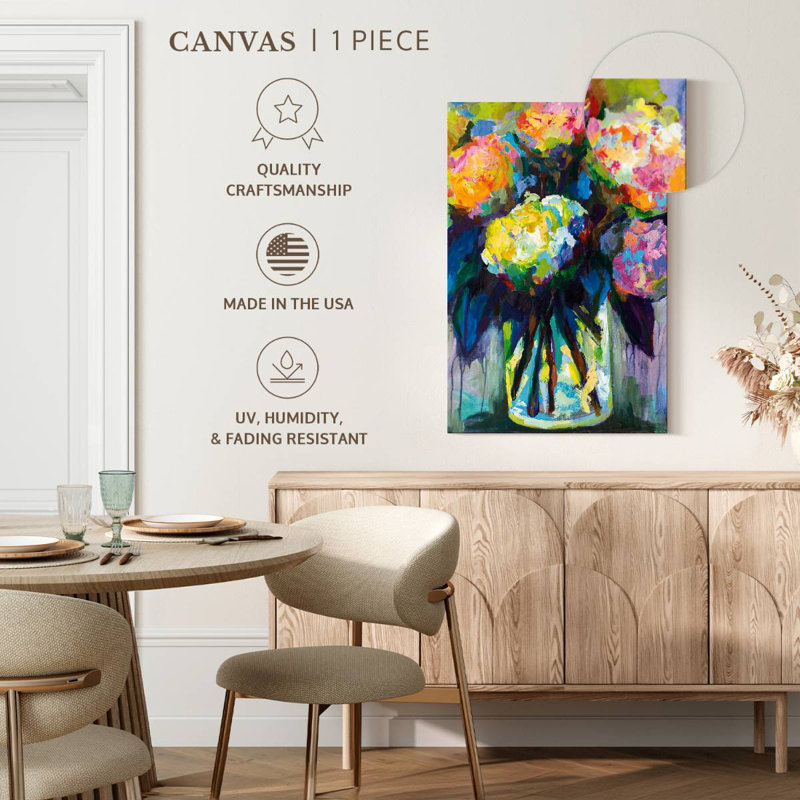 Avery Full Of Hydrangeas, 39" H x 26" W