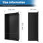 13 po X P 25 po H x 4 po D Niche de douche encastrée en acier inoxydable pour rangement de salle de bain en noir mat-518227895