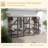 Catio Playground Cat Window Box Outside Enclosure, Outdoor Cat House With Weather Protection Roof For Multiple Kitties, Wooden Frame, Shelves & Bridges, 118" X 37.5" X 74"-459103399