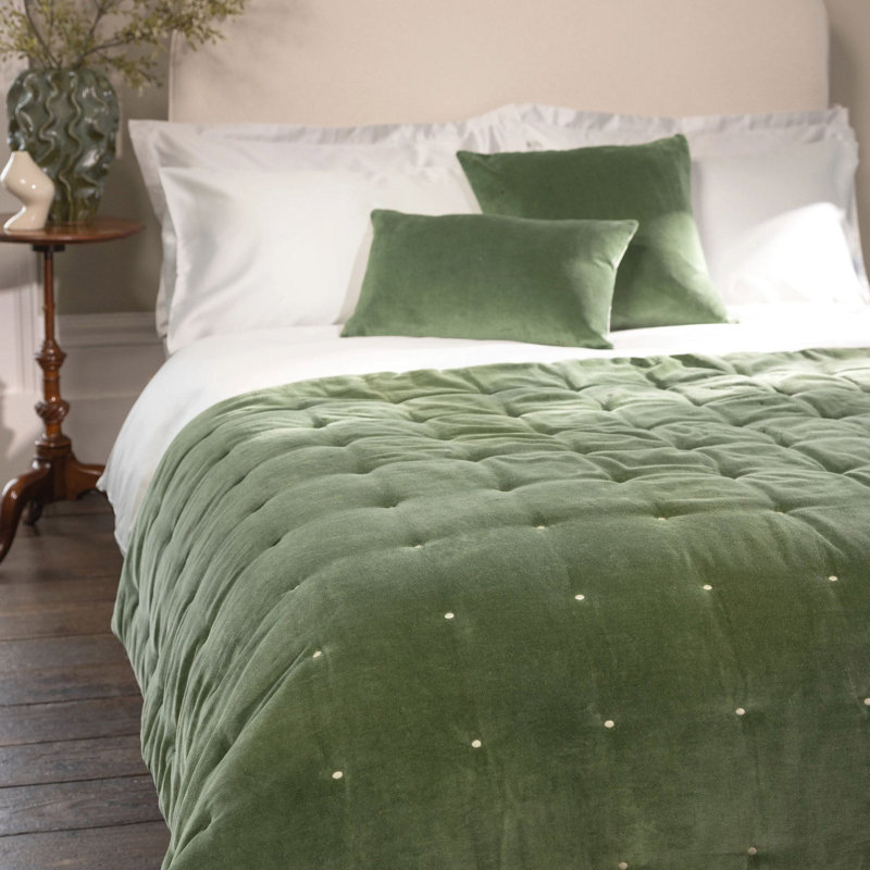 Jaipur Throw Blanket, Olive