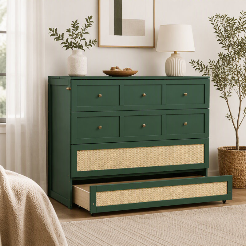 Lit escamotable avec tiroirs de rangement Murphy