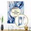 Miroir mural bleu, V, art mural imprimé-382546950