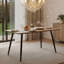 Ensemble de table de salle à manger 5 pièces, table de salle à manger en bois avec chaises sans accoudoirs pour la maison et la cuisine-971158589