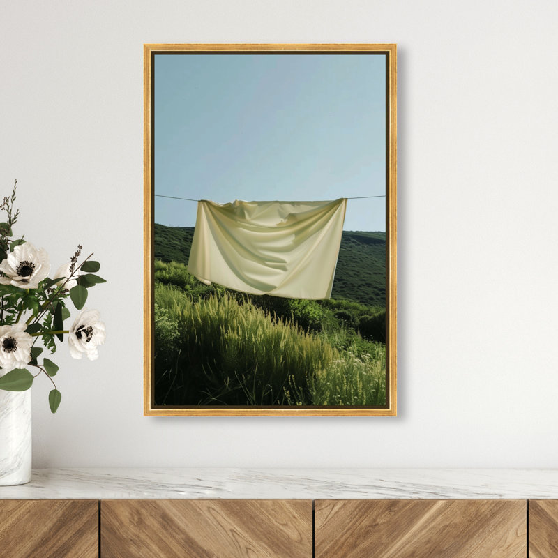Floating Cotton I Print by Oliver Gal, 55"H x 37"W, Gold Floater Frame
