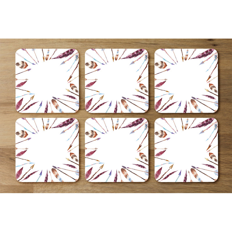Square 6 Piece Coaster Set