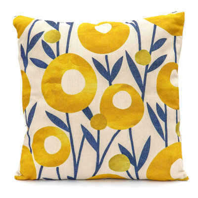 Indoor / Outdoor Floral Square Cushion