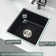 14''L X 18'' W Granite Composite Undermount Bar Sink with Sink Grid and Basket Strainer