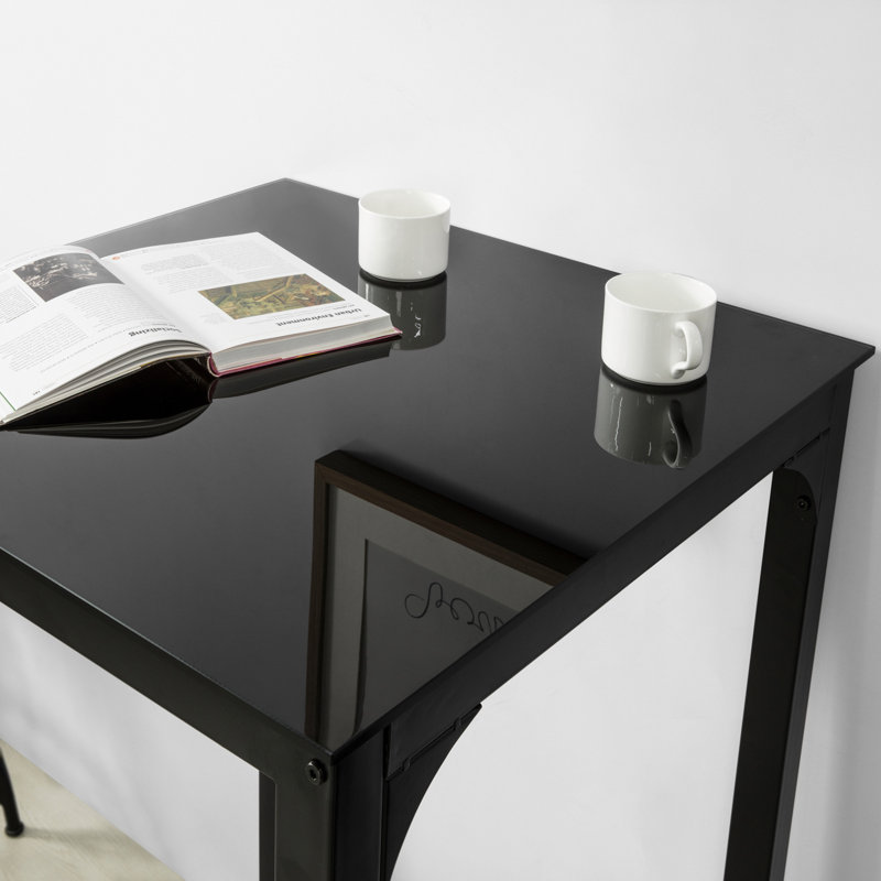 Bim Glass Top Metal Base Dining Table