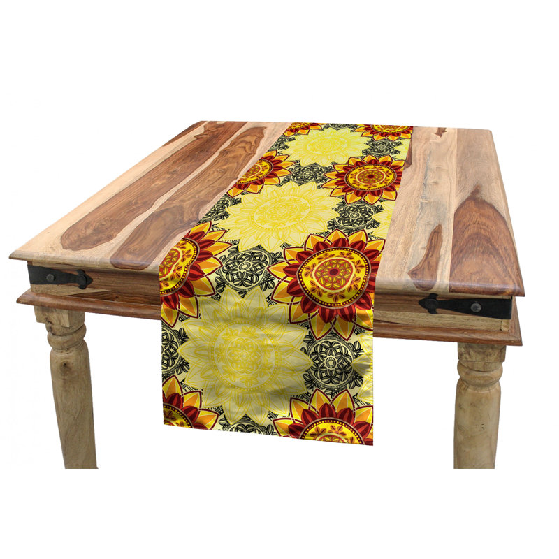 Mandala Geometric Table Runner, 72" x 16"