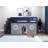 Johannes Solid Wood Twin Low Loft Bed with Ladder and Tent-208540033-169017060