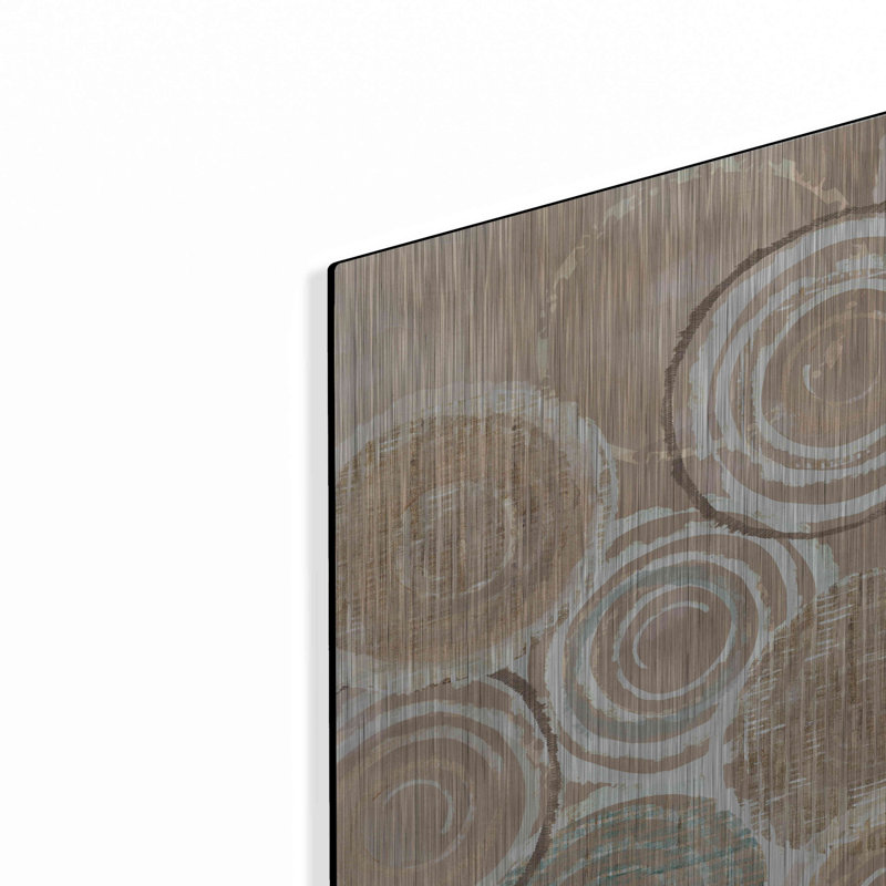 Ivy Bronx «Woven Basquets IV» par Flora Kouta, art mural en métal, H 16 po x l 12 po