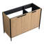 Meuble-lavabo Coffee 48 po - Contreplaqué, rangement supplémentaire, style moderne avec tablette-1607930662