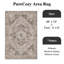 Tapis vintage lavable à la machine avec envers antidérapant Annie-291387863