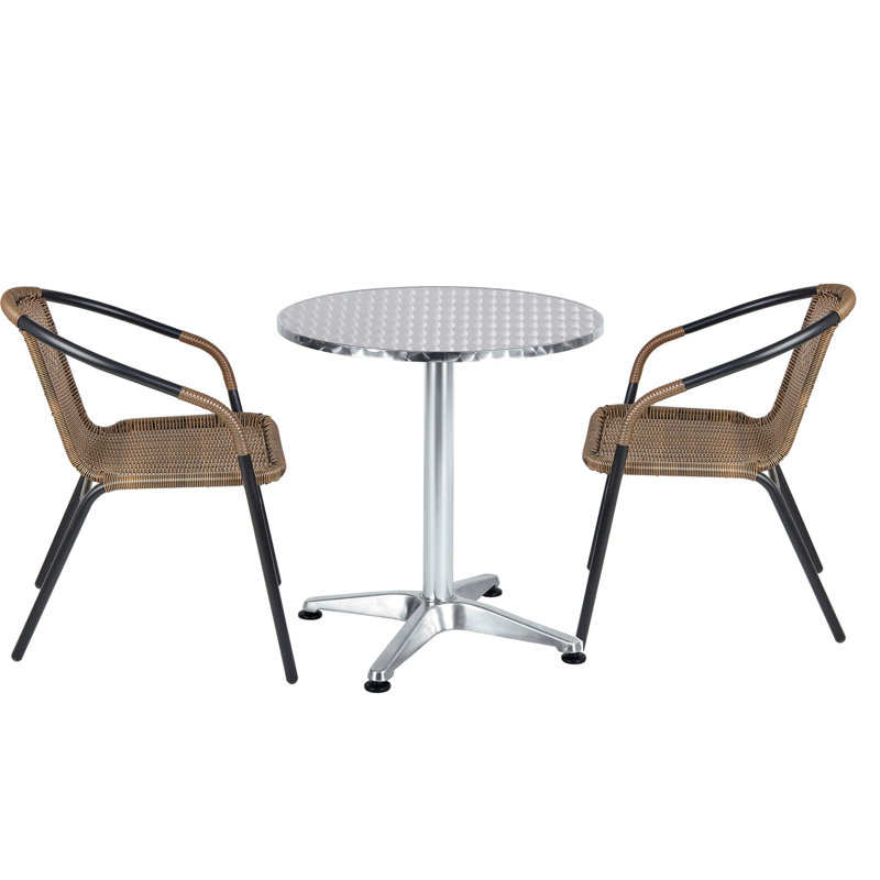 Inbound 2 - Person Patio Dining Set Round Table