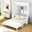 Grand lit escamotable avec tablette convertible et tête de lit-2035311590