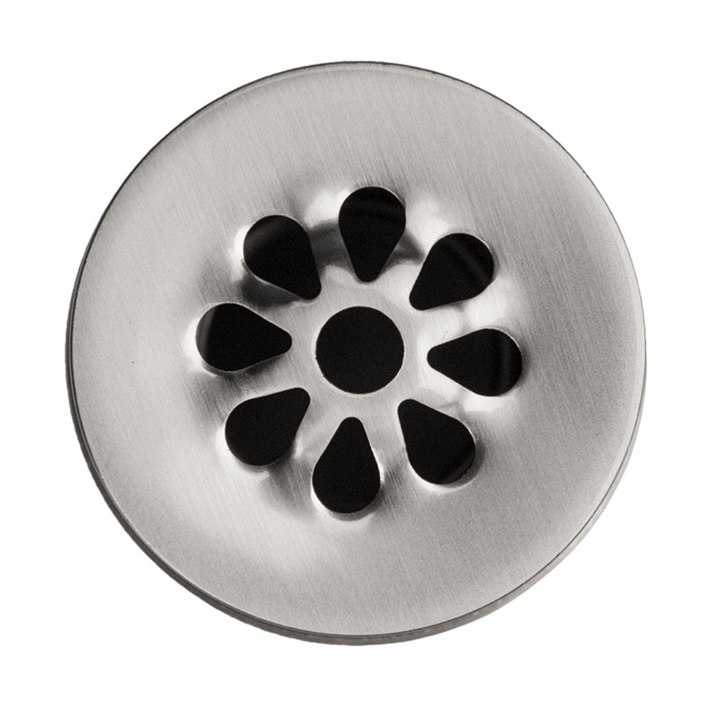 Drain de lavabo pour salle de bain 1,5 "sans débordement - nickel brossé