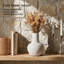 Vase en céramique beige rustique Dowan