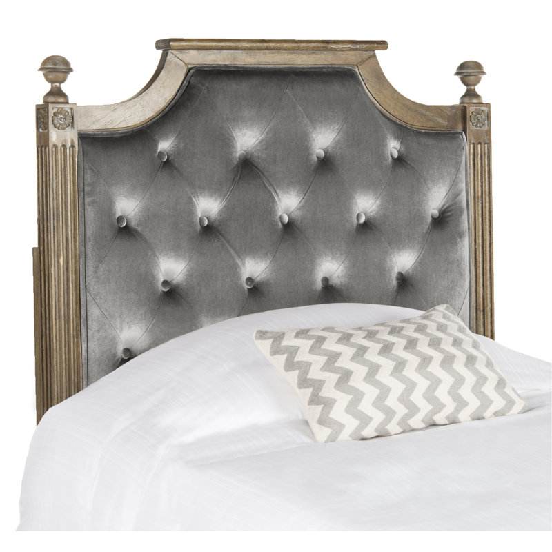 Fleur Upholstered Headboard, Twin, Gray