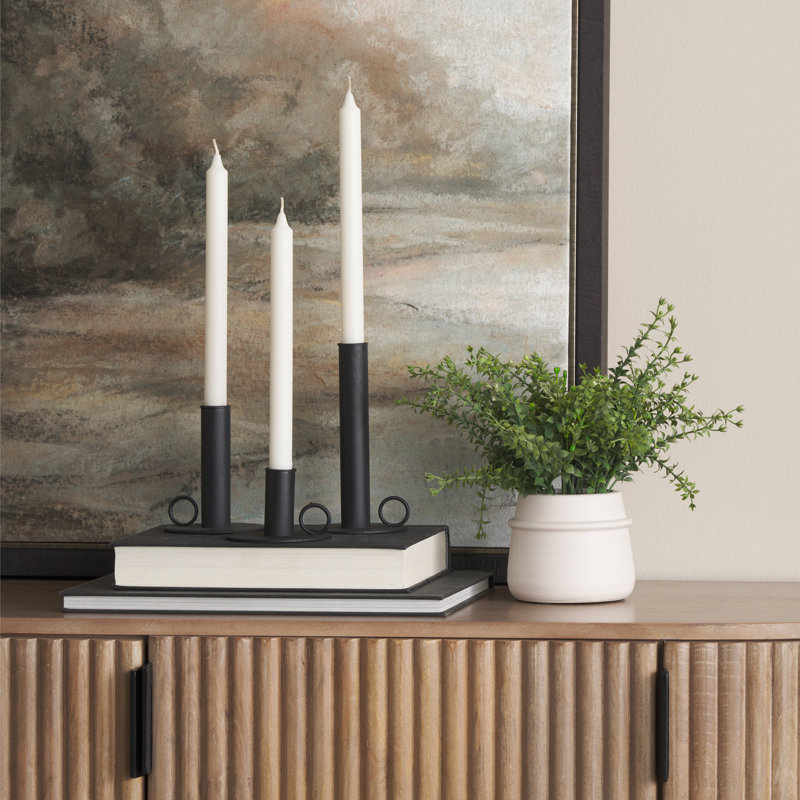 Marfa 7.08'' H Metal Tabletop Candlestick