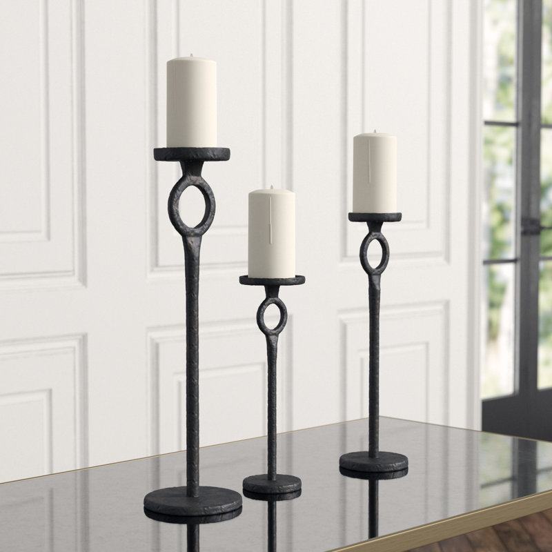 Duke Candlestick, 17" H x 4.75" W x 4.75" D