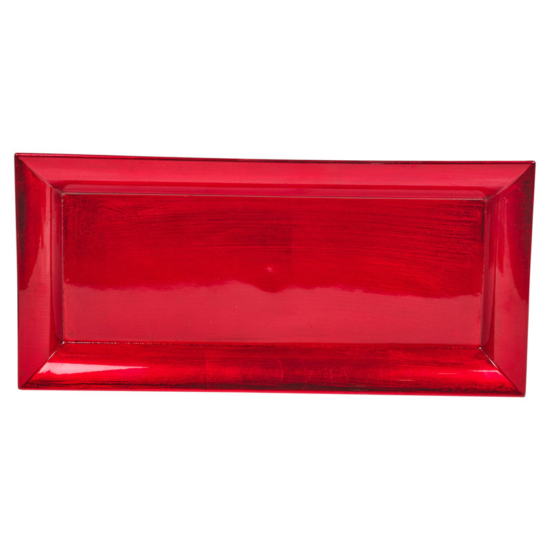 Rhonda Plastic / Acrylic Tray, Red