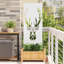  Garden Privacy Screen White 50 X 140 Cm Cold-Rolled Steel