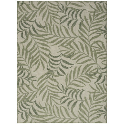 Tapis d'extérieur vert ivoire Wildon Home® Garden Oasis