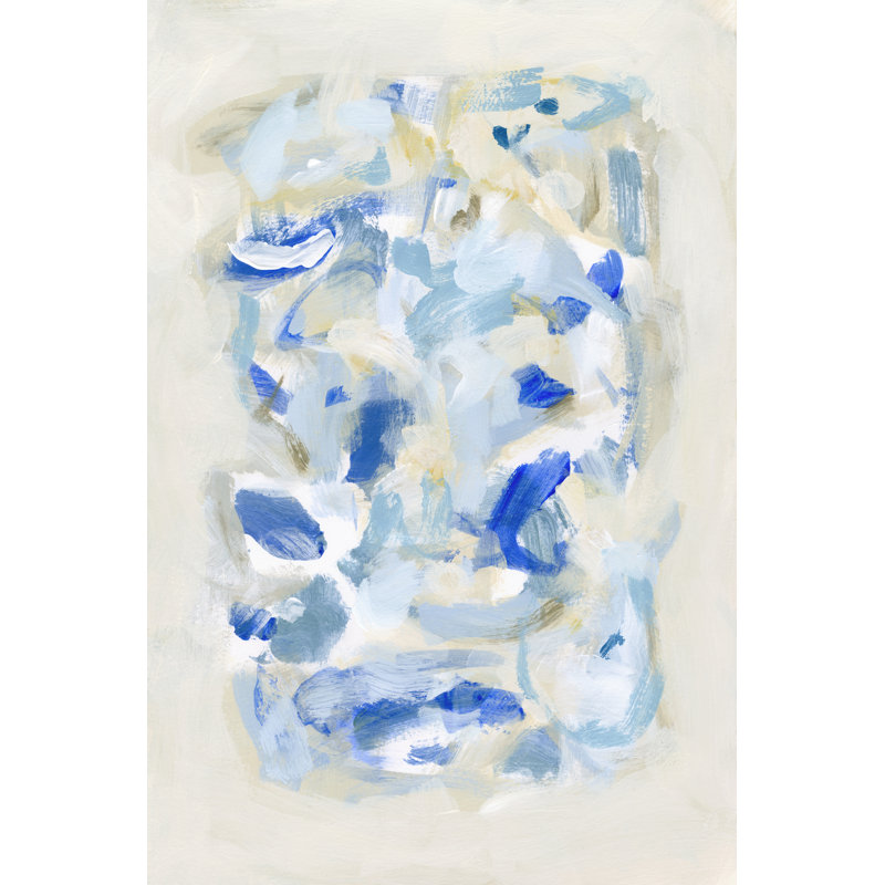 «Tinted Abstract II» par Christina Long - peinture sur toile tendue, H 30 po x l 20 po