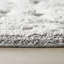 Tapis de bain doux en coton doux et médaillon style moderne gris-blanc 20 x 30