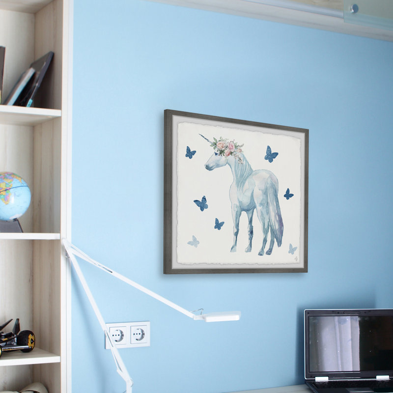 Crichton Crichton Magical Unicorn - Single Picture Frame Print, 41cm H x 41cm W