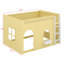 Lit mezzanine pour enfants avec guirlande lumineuse à DEL, barrière de sécurité, espace de jeu sous le lit-744161097-744161092
