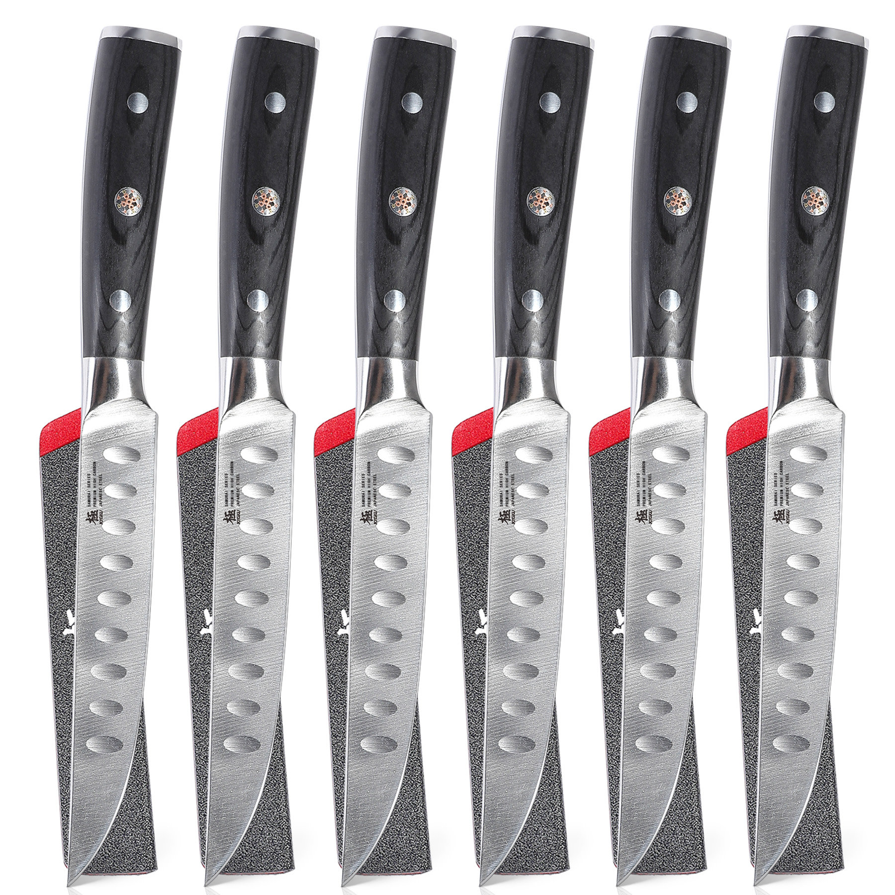 8-Piece 5 Ultra Premium Steak Knife Set-German Non-Serrated Stainless Steel