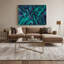 «Geometric Abstraction 73», art mural sur toile bleue-598145716