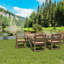 2 chaises de patio, hanches, grain de bois pour la cour arrière de la piscine, façade cascade, 2 chaises d'apparence, matériaux de fabrication artificiels, teinte
