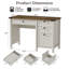 45" Modern Farmhouse Executive Desk-2072182523