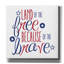  «Land Free» par Erin Clark, art mural sur toile, 26 po x 26 po-1758086664