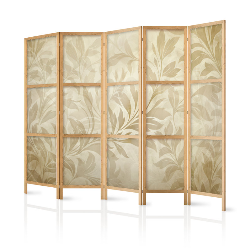 171cm H Solid Wood Folding Room Divider, 5, 171cm H x 225cm W x 1.2cm D