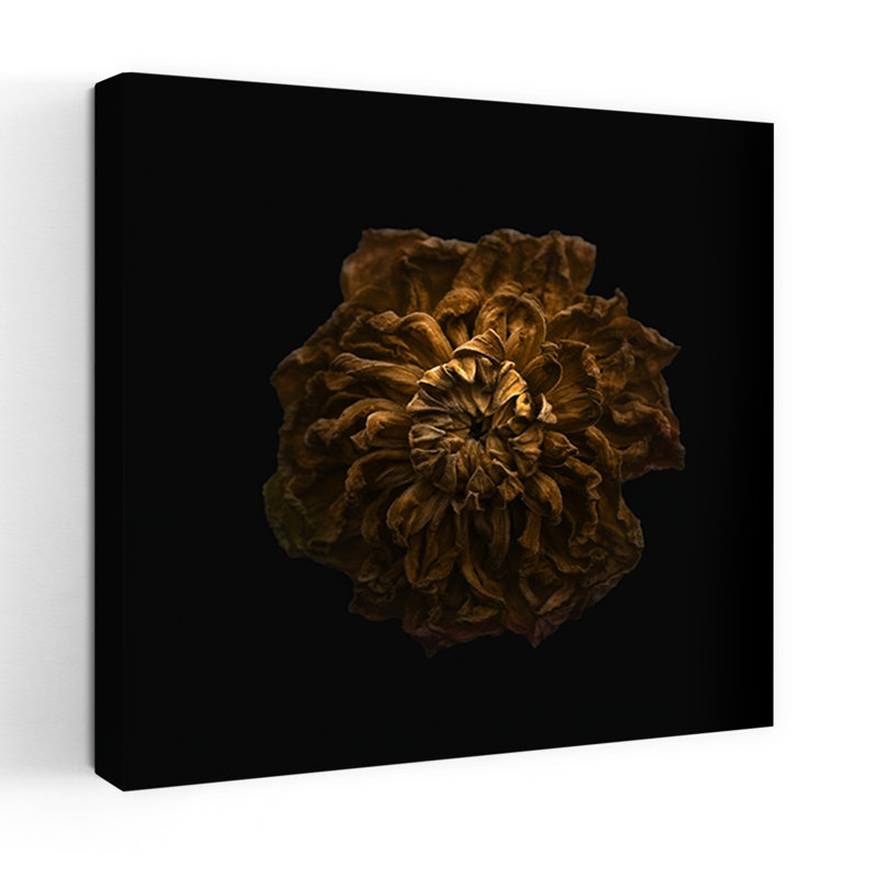 Art contemporain fleur de dahlia contemporain, H 48 po x l 48 po