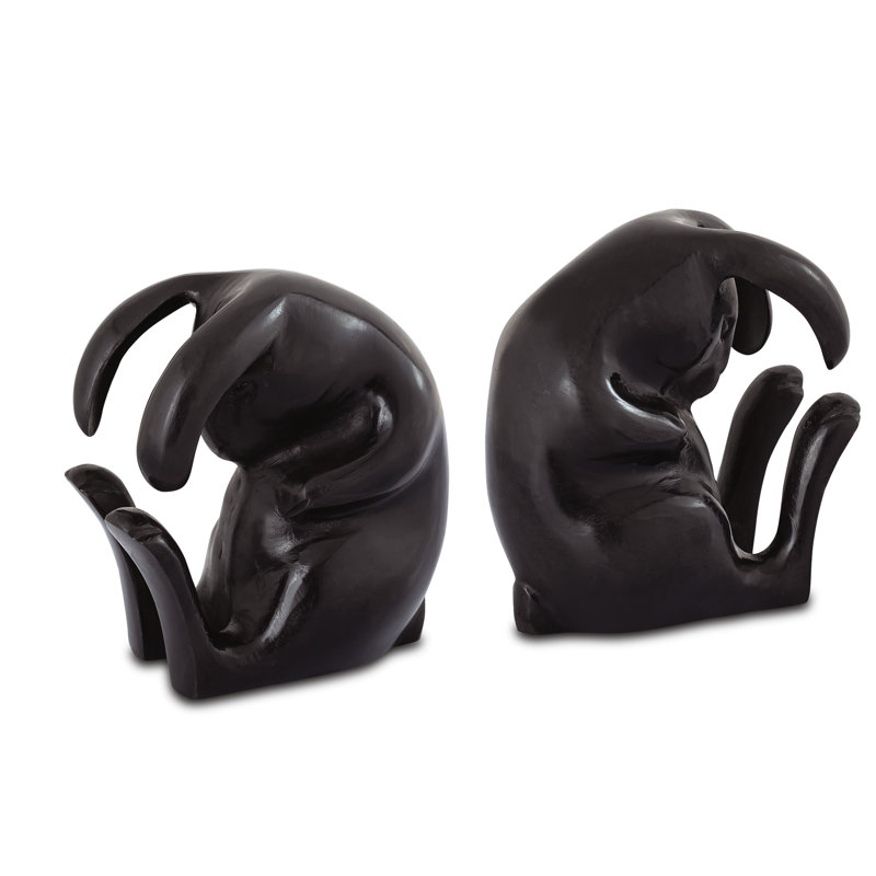 Paire de serre-livres lapin