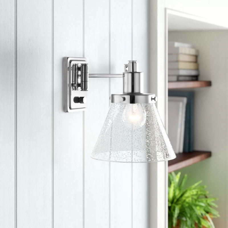 Oakpark Swing Arm Sconce, Polished Nickel