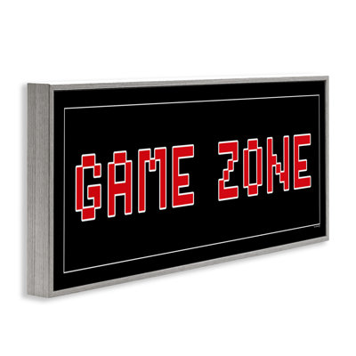 Pixel Style Game Zone Framed Giclee Art, design by Yass Naffas Designs