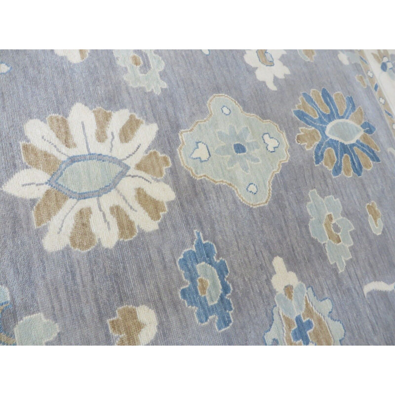 Tapis unique gris de 10 pi x 10 pi 1 po