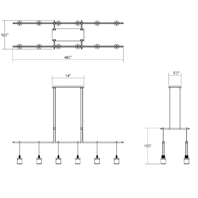 Suspenders® 12 - Light LED Pendant
