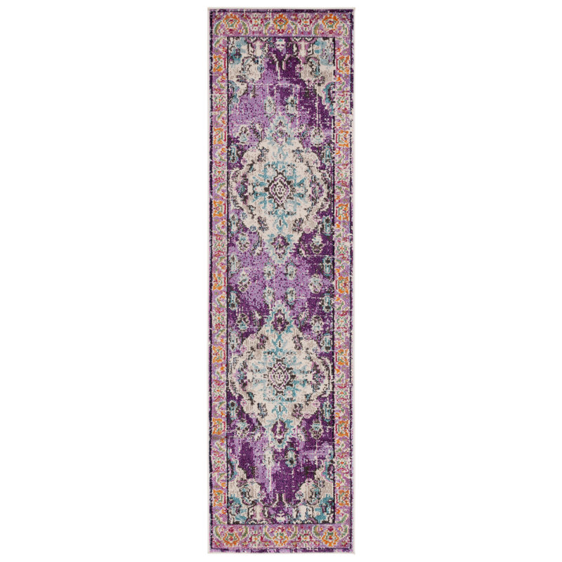 Almyra Oriental Area Rug, Runner 2'2" x 6', Pink/Multi