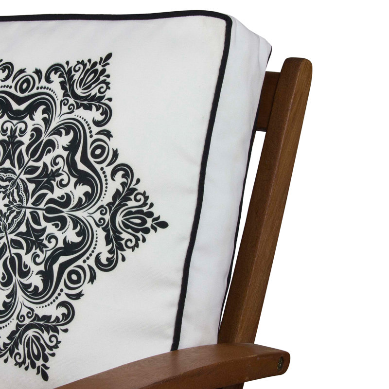 Housse et insert de coussin intérieur / extérieur carré en mélange de coton Dnieh