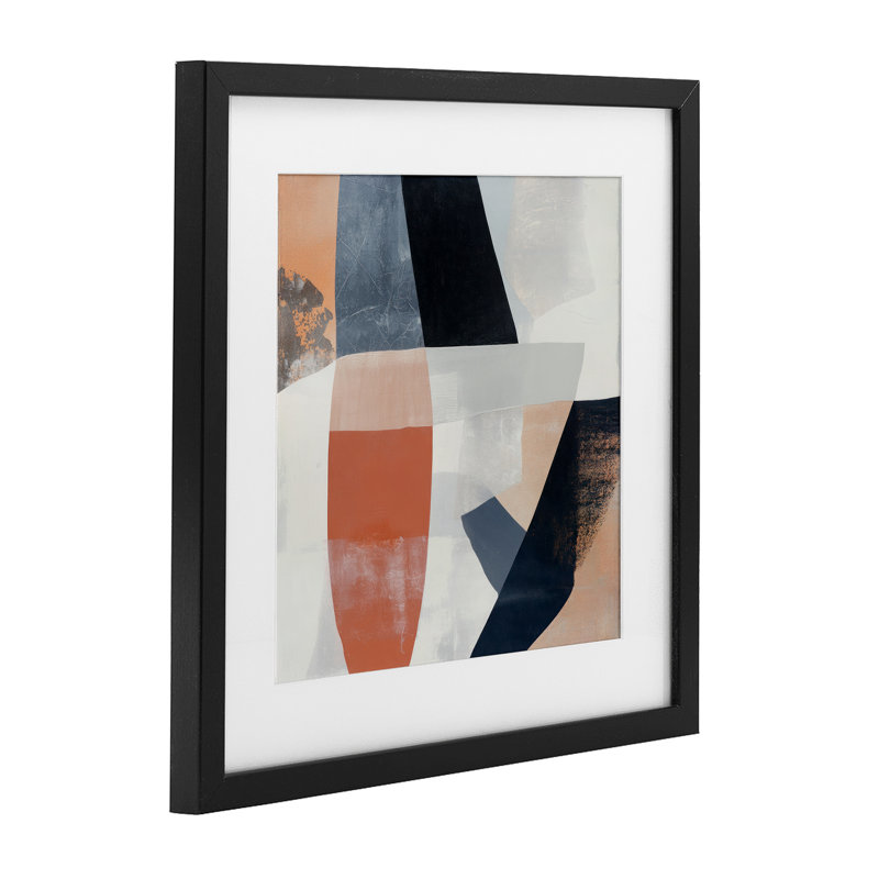 «Geometric Fragmented Visions», reproduction encadrée sous verre, conception de Mona Grace, H 16 po x l 16 po