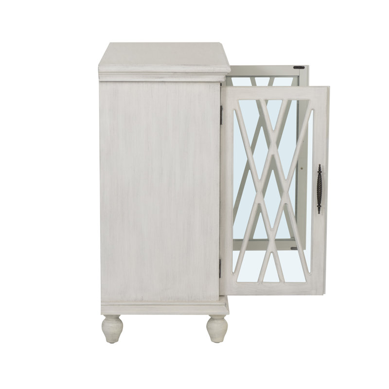 Armoire 2 portes Elliann, Blanc cassé