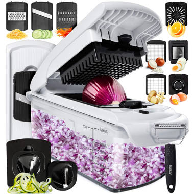 DreamDwell Home 250W 5-in-1 Electric Slicer Cheese Grater