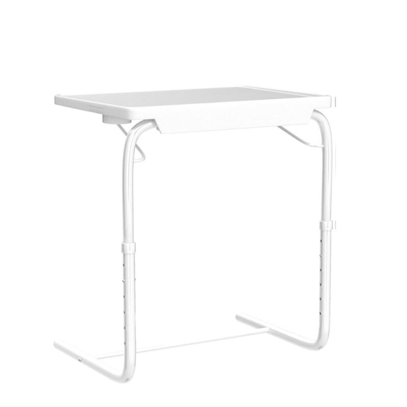 Bocchino Adjustable Metal Base Computer Desk, White